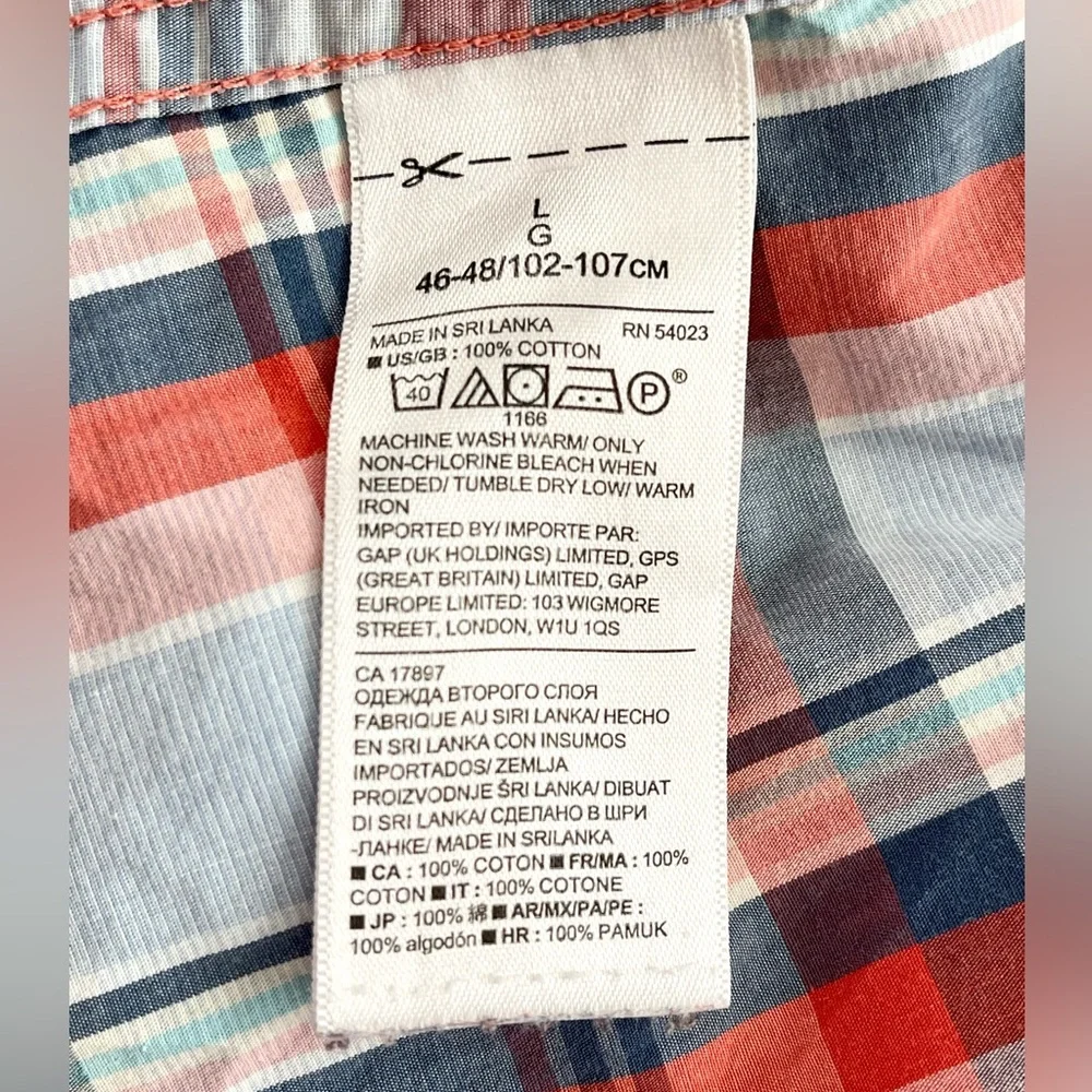 Banana Republic Mens Button Long Sleeve Shirt | Luxe Stretch Poplin | Size L